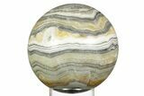 Large, Polished Zebra Calcite Sphere - Mexico #362093-1
